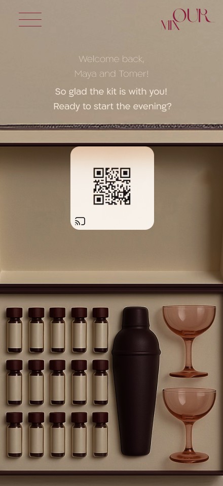 Welcome back — scan to begin