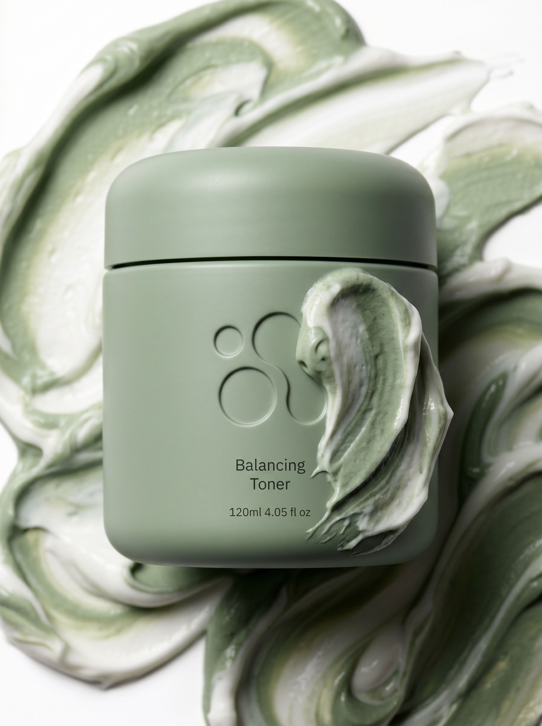 Balancing Toner jar with product texture